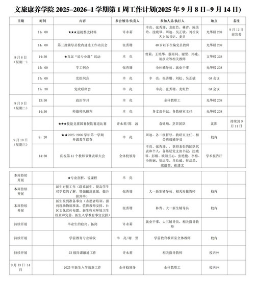 PA电子(中国区)官方网站第一周主要工作安排(2025年9月8日-9月14日)_01.jpg